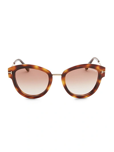 Shop Tom Ford Mia Tortoiseshell Sunglasses