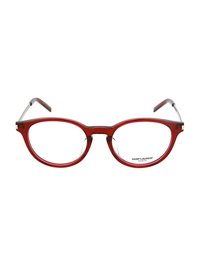 Shop Saint Laurent 49mm Panthos Core Optical Glasses