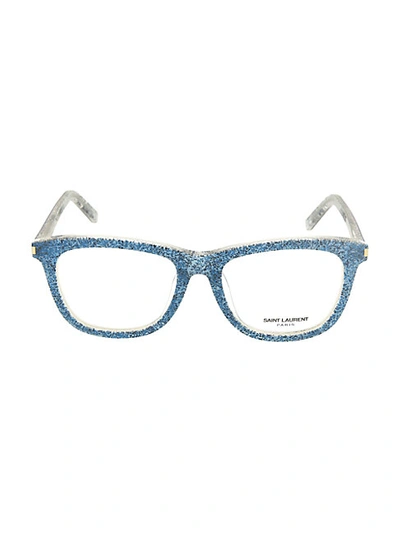 Shop Saint Laurent 53mm Square Core Optical Glasses