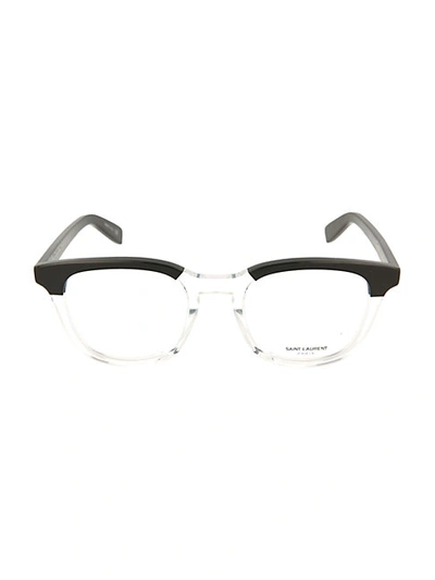 Shop Saint Laurent 51mm Square Core Optical Glasses