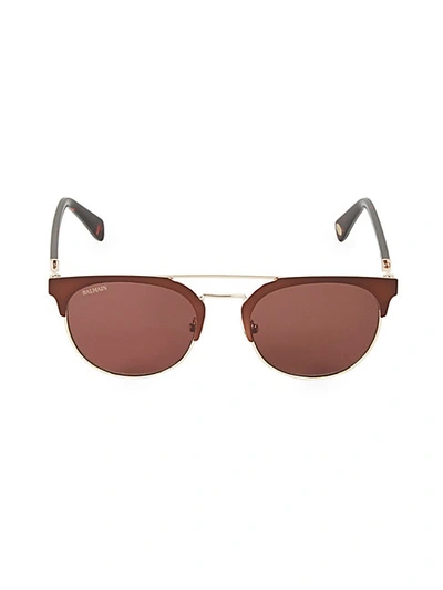 Shop Balmain 52mm Round Sunglasses