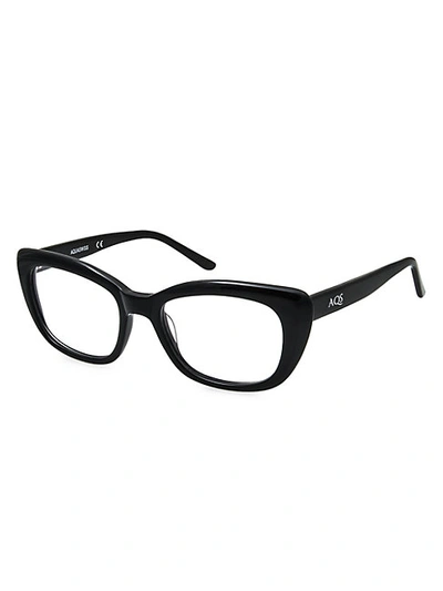 Shop Aqs Lola 51mm Square Optical Glasses