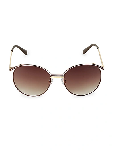 Shop Balmain 55mm Round Sunglasses