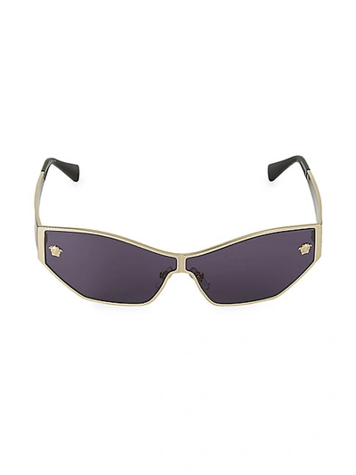 Shop Versace 67mm Rectangular Sunglasses