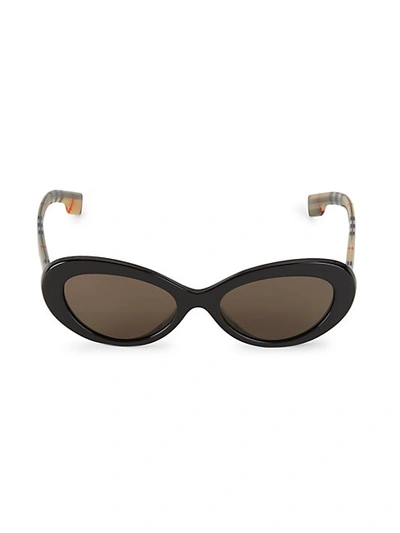 Shop Burberry 54mm Oval Sunglasses