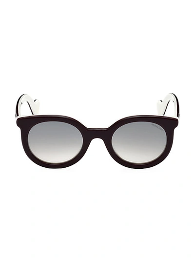 Shop Moncler 51mm Round Sunglasses