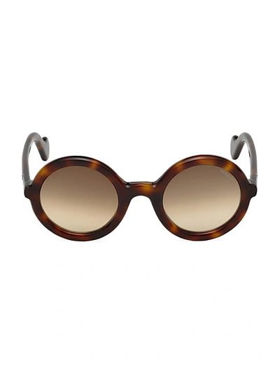 Shop Moncler 50mm Round Sunglasses
