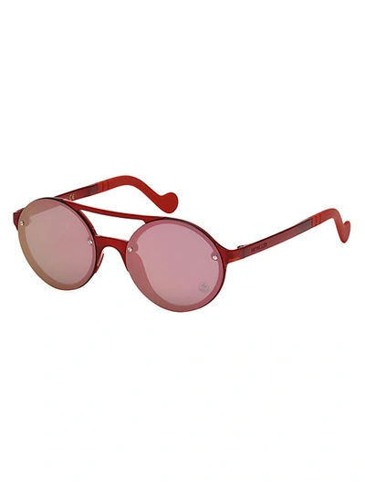 Shop Moncler 53mm Injected Round Sunglasses