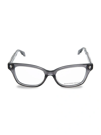 Shop Alexander Mcqueen 50mm Rectangular Optical Glasses