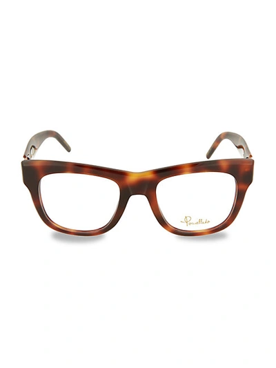 Shop Pomellato 49mm Tortoiseshell Square Optical Glasses