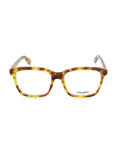 Shop Saint Laurent Core 54mm Rectangle Optical Glasses