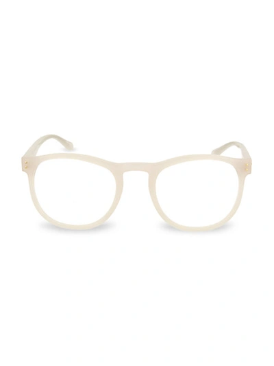 Shop Linda Farrow 53mm Round Optical Glasses