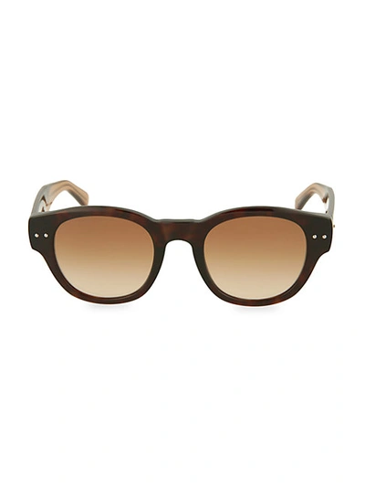 Shop Bottega Veneta 48mm Rounded Square Sunglasses