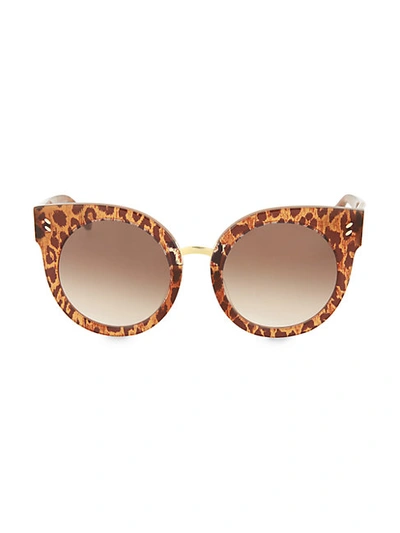 Shop Stella Mccartney 52mm Round Cat Eye Core Sunglasses