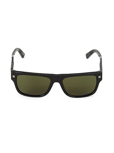Shop Ermenegildo Zegna 56mm Square Browline Sunglasses