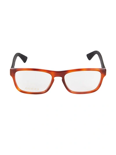 Shop Gucci 54mm Rectangle Optical Glasses