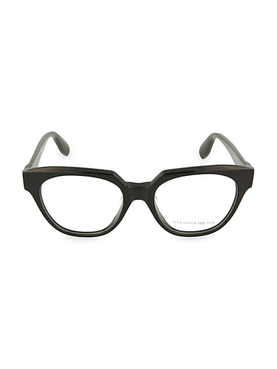 Shop Alexander Mcqueen 52mm Square Optical Glasses