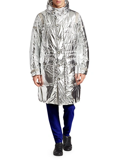 Shop Ralph Lauren Metallic Down Puffer Coat