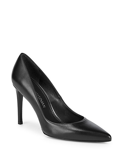 stuart weitzman royal leather stiletto pumps