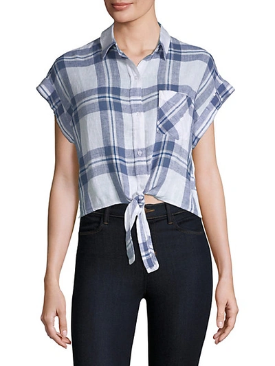 Shop Rails Amelie Front-tie Plaid Shirt