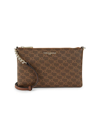Shop Karl Lagerfeld Faux Leather Crossbody Bag