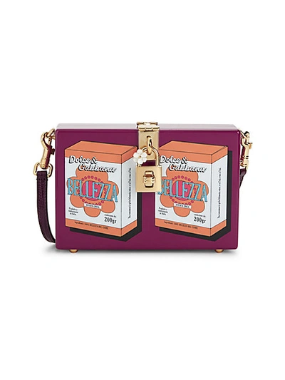 Shop Dolce & Gabbana Belleza Acrylic Box Crossbody Bag