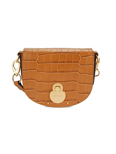 Shop Longchamp Leather Crossbody Bag