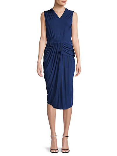 Shop Jason Wu Collection Ruched Jersey Sheath Dress