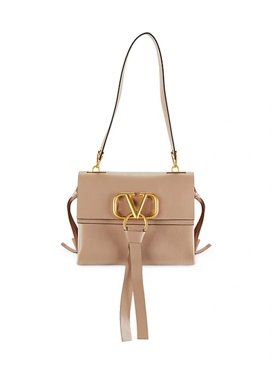 Shop Valentino Boxed Leather Shoulder Bag