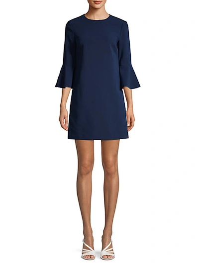 Shop Alice And Olivia Thym Trumpet-sleeve Shift Dress