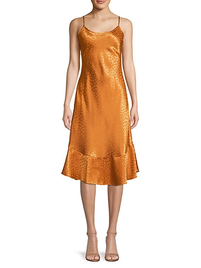 Shop Joie Dalvin Leopard Jacquard Slip Dress