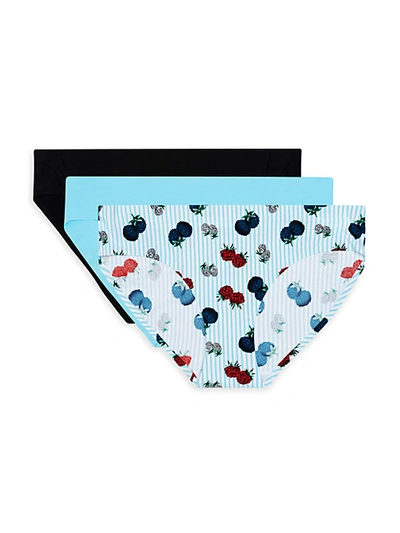Shop Aqs 3-pack Laser Bonded Bikini Panties