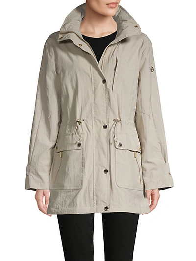 Shop Michael Michael Kors Missy Crinkle Nylon Anorak