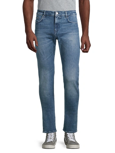 Shop Hugo Boss Delaware Slim-fit Stretch Denim Jeans