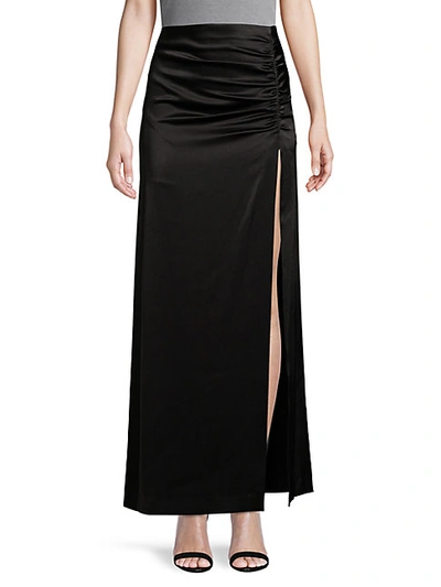 Shop Alice And Olivia Side-ruched Maxi Skirt