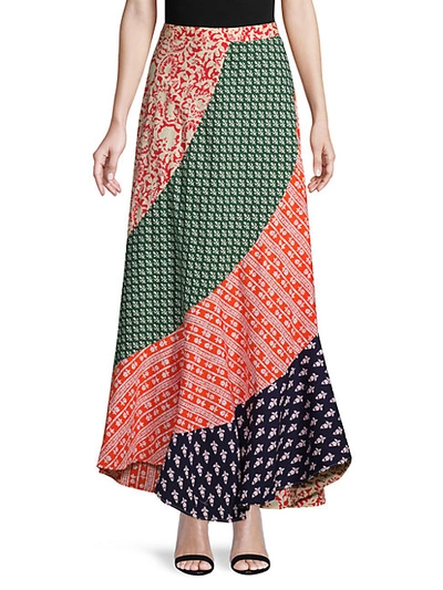 Shop Free People Medley Patchwork Maxi Skirt