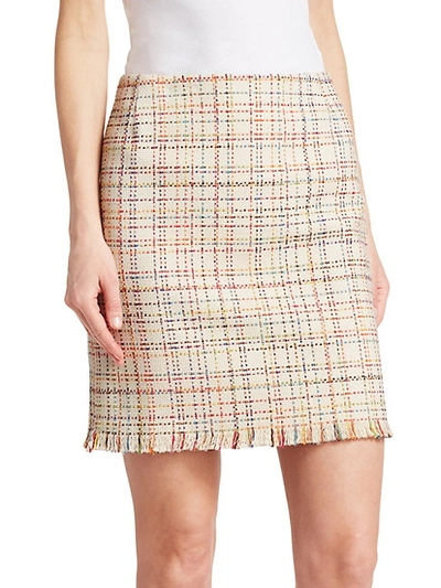 Shop Akris Punto Tweed Mini Skirt