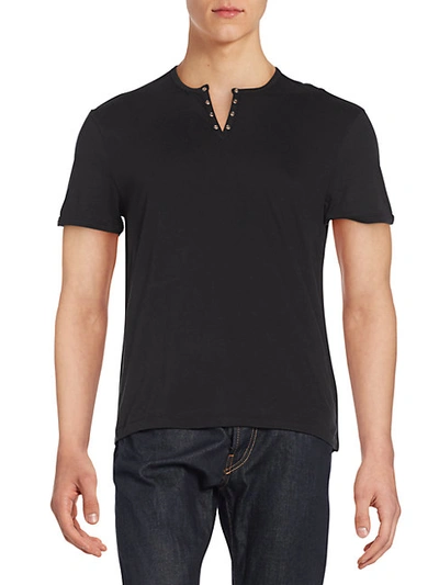 Shop John Varvatos Eyelet Henley Tee