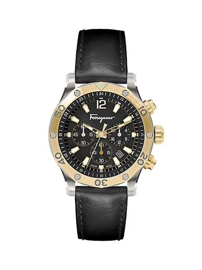 Shop Ferragamo Time Sport Two-tone Stainless Steel Chronograph Watch