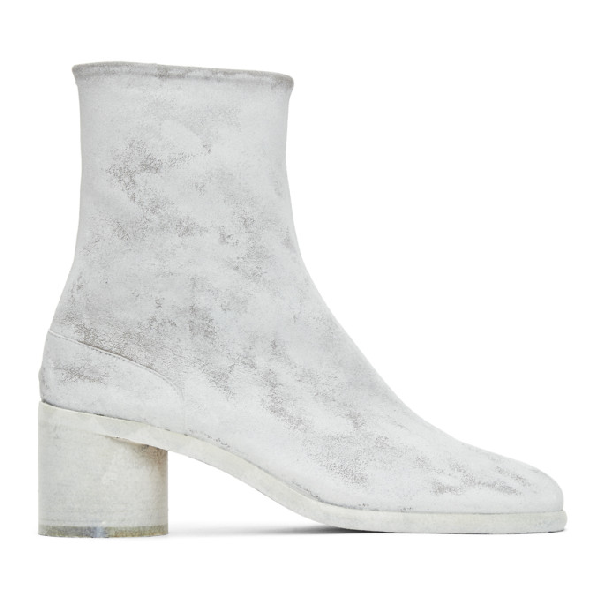 margiela tabi boots white