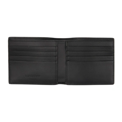 Shop Burberry Black Monogram International Wallet In Black A1189