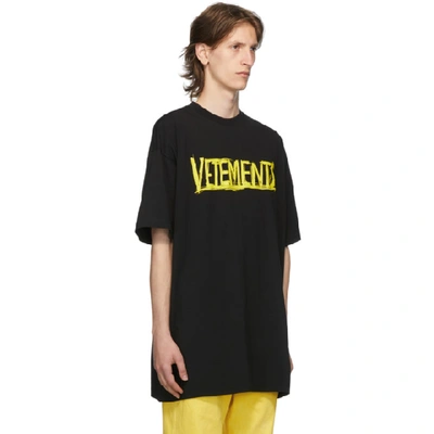 Shop Vetements Black World Tour T-shirt