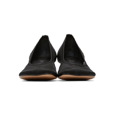 Shop Mm6 Maison Margiela Black Mesh Low Heels In T8013 Black