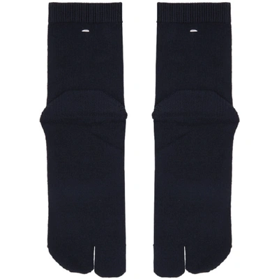 Shop Maison Margiela Navy Tabi Socks In 511 Navy