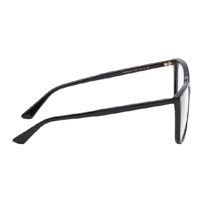 Shop Gucci Black Cat Eye Glasses In 001 Black