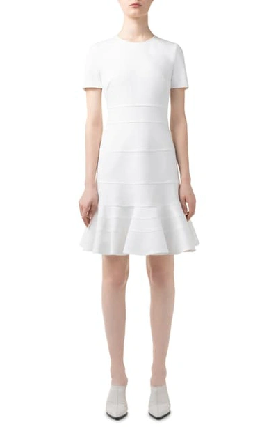 Shop Akris Punto Tiered Jersey Dress In Cream