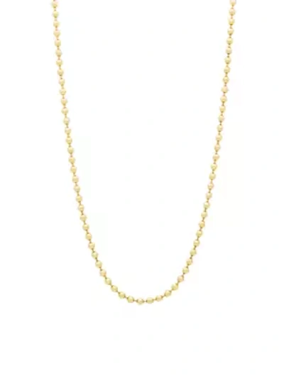 Shop Stephanie Winsdor Women's 18k Solid Yellow Gold Ball Chain Necklace/24"