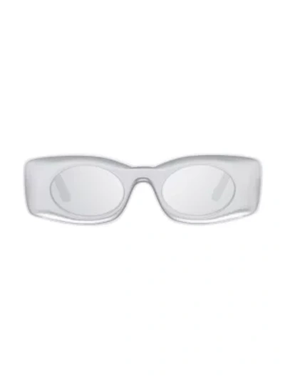 Shop Loewe Paula Ibiza Original 49mm Square Sunglasses In Silver