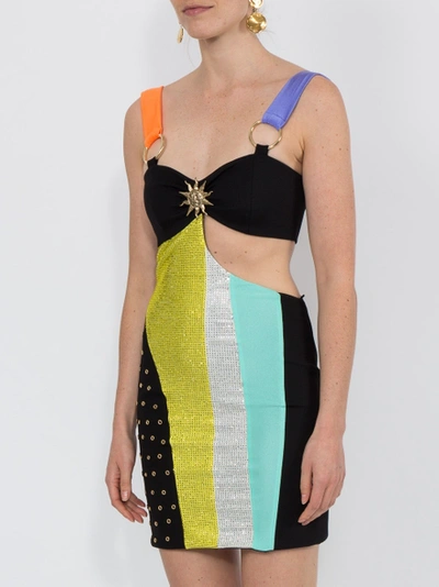 Shop Faustopuglisi Color Block Mini Dress