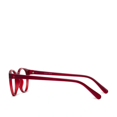 Shop Look Optic Abbey Blue Light Glasses Crimson In Red